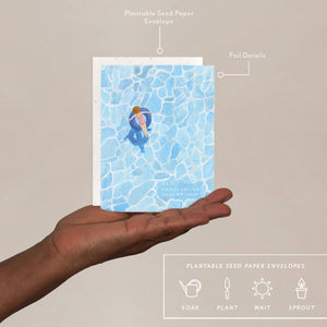 Seedlings - Pool Day - Birthday Card