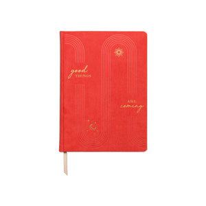DesignWorks Ink Jumbo Vegan Suede Journal | Good Things Are Coming