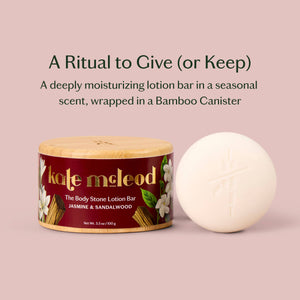 Kate McLeod Jasmine & Sandalwood | Deep Moisturizing Lotion Bar