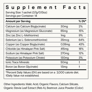 Moon Juice Mini Dew | Watermelon Electrolytes + Minerals | Hydration, Brain | Box of 14 Sticks