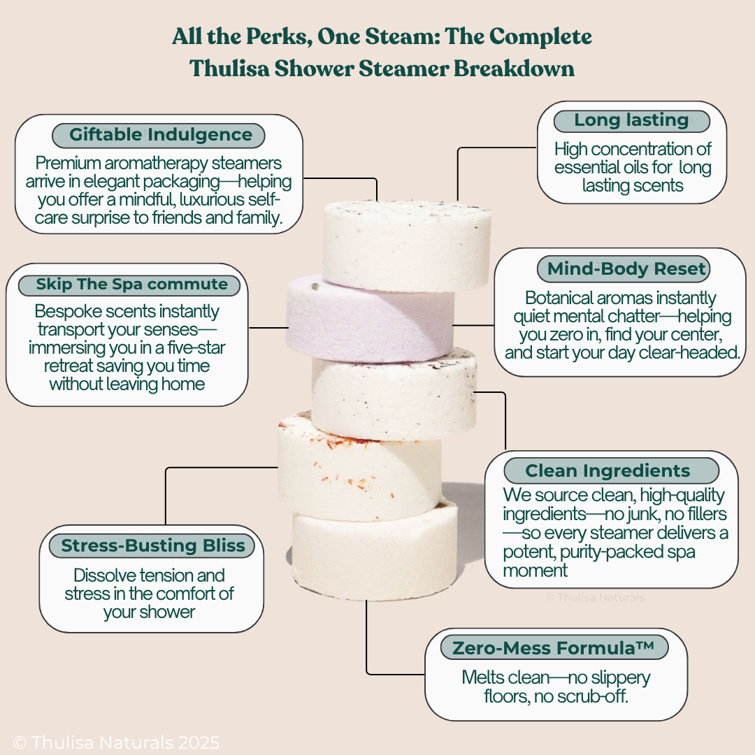Thulisa Naturals | Bath + Body - Shower Steamer Discovery Gift Set (4-Pack)