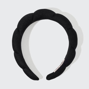 KITSCH Recycled Fabric Puffy Headband | Black