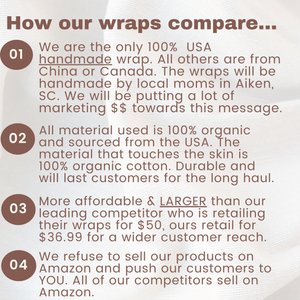 Roots And Leaves | Castor Oil Wrap 100% Organic USA Handmade