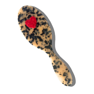 Solar Eclipse - Hand-painted Heart Amazing Hair Day Brush | Eco-Friendly