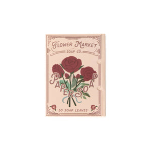 123 Farm - Paper Soap – Rose Scent, Travel Size, 50 Sheets