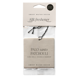 Sweet Water Decor Palo Santo Patchouli Hanging Air Freshener