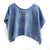Ichcha Classic Blue Cotton Silk Croptop Clothing Women | Stripes