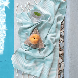The Loomia Betus Hand And Kitchen Towel | Sea Foam Green