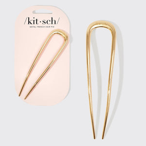 KITSCH - Metal French Hair Pin - Gold