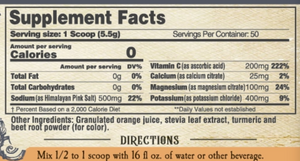 Roots And Leaves - Clean Hydration Electrolytes- Orange- 50 to 100 servings