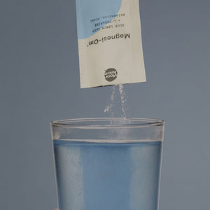 Moon Juice Magnesi-Om | Blue Lemon Calm + L-Theanine for Relaxation, Sleep | Box of 18 Sticks