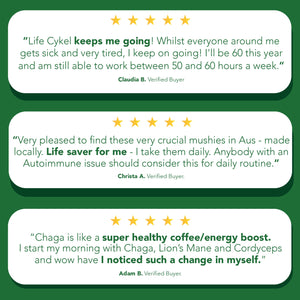 Life Cykel Mushrooms ~ Chaga+ Liquid Double Extract 60 ml