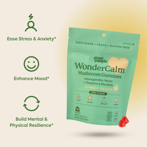 Plant People WonderCalm Mushroom Gummies | Travel Size