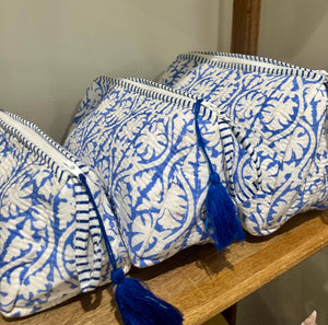 AMRANIS Jaipuri Block Printed Toiletry Bag (Small Bag)