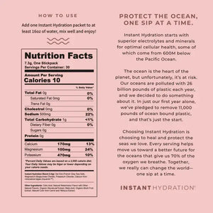 Instant Hydration - Premium Electrolyte Drink Mix: Watermelon