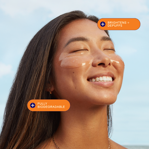 Three Ships Brighter Days Red Algae + Avocado Biodegradable Eye Mask