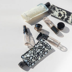 KITSCH Refillable Ultimate Travel 11pc Set | Black & Ivory