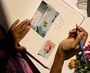 DesignWorks Ink Jumbo Vegan Suede Journal | Good Things Are Coming