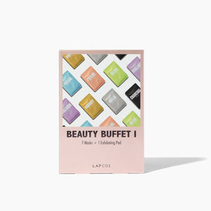 LAPCOS Beauty Buffet | 7 Masks + 1 Exfoliating Pad