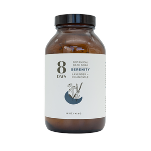 8 Days Botanicals SERENITY Botanical Bath Soak | Lavender + Chamomile