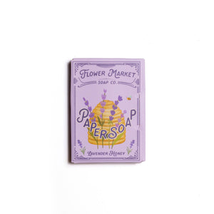 123 Farm - Paper Soap – Lavender Honey Scent, Travel Size, 50 Sheets