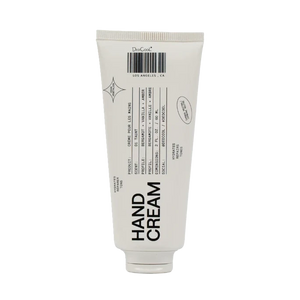 Tube of hand cream on a white background