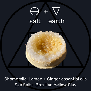 Archaeus Apothecary Salt + Clay Geode Bath Bomb Yellow