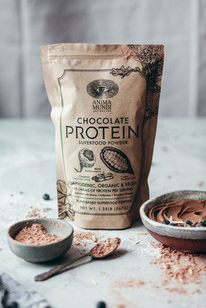 Anima Mundi Chocolate Protein Superfood Powder | organic + adaptogenic