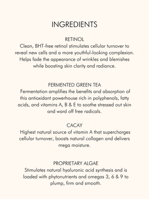 MARA Evening Primrose + Green Tea® Algae Retinol Face Oil