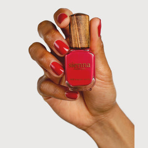 Sienna Nail Polish | HEART ~ Midtone Apple Red