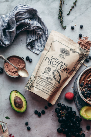 Anima Mundi Chocolate Protein Superfood Powder | organic + adaptogenic