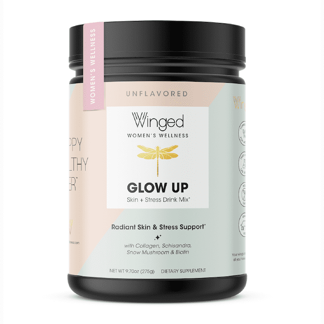 Winged Wellness Glow Up Collagen | Skin + Stress Drink Mix
