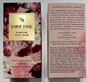 Saint Jane Hydrating Petal Cream - Hyaluronic Acid + Vitamin C Daily Moisturizer