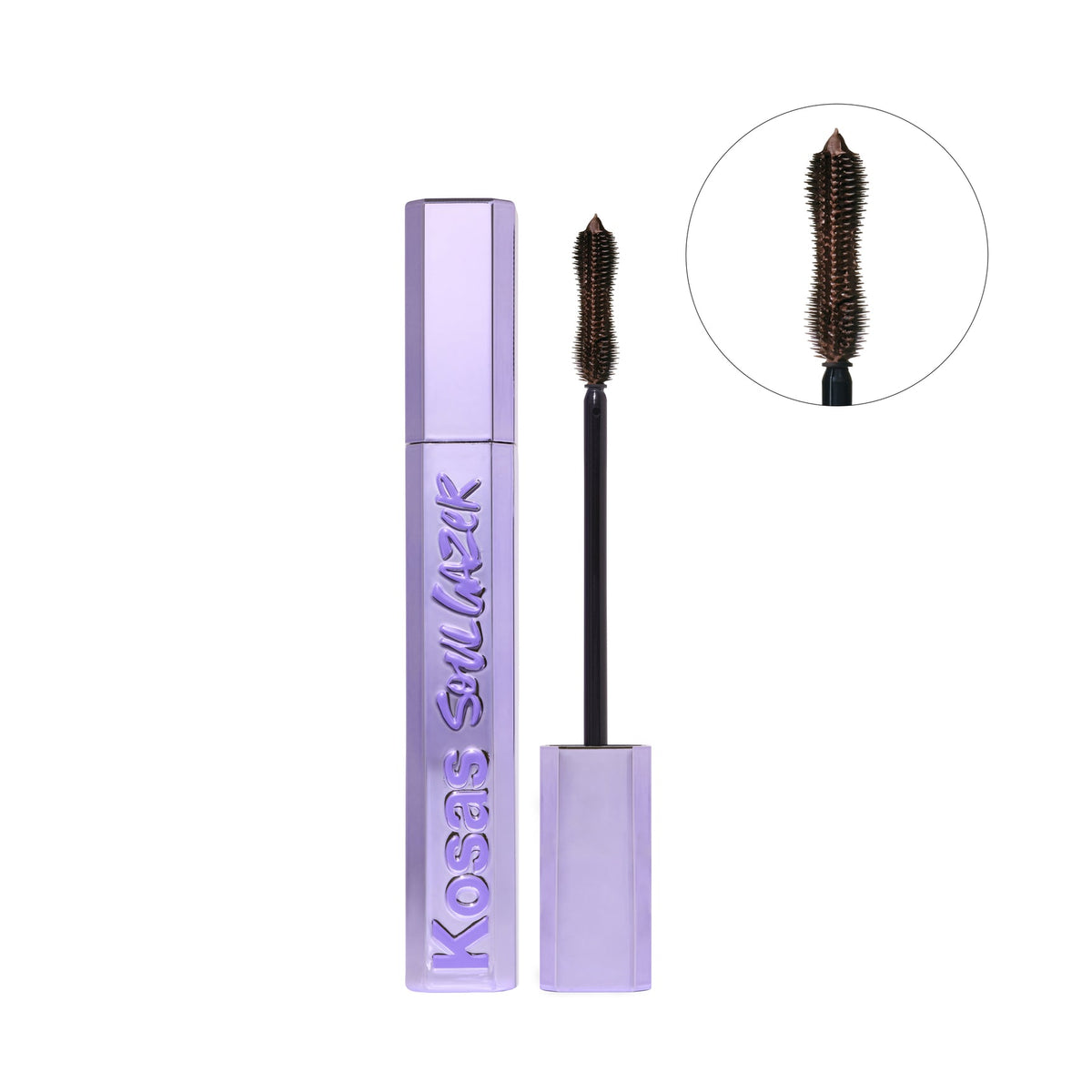 Kosas Soulgazer Mascara Lengthening + Lifting Peptide Mascara in Allure | Dark Brown