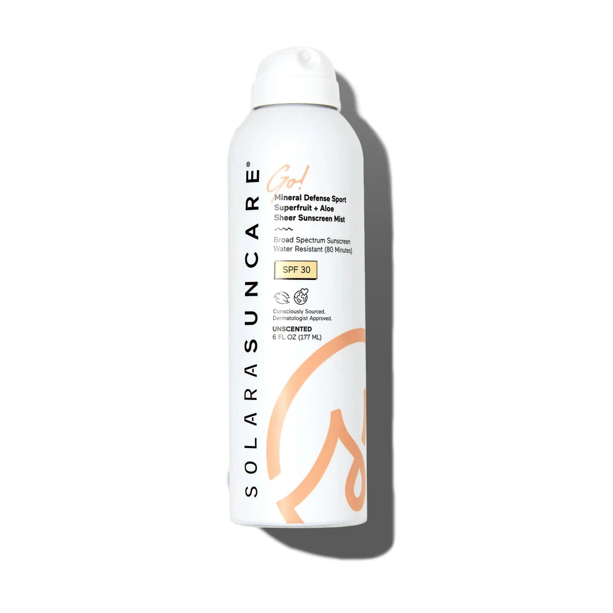 Solara Go! Mineral Defense SPORT Superfruit + Aloe Sunscreen Mist, SPF 30