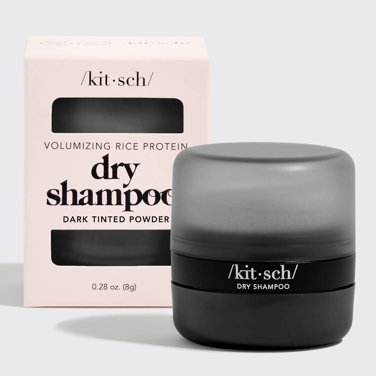 KITSCH Volumizing Rice Protein Dry Shampoo | Dark Tinted Powder