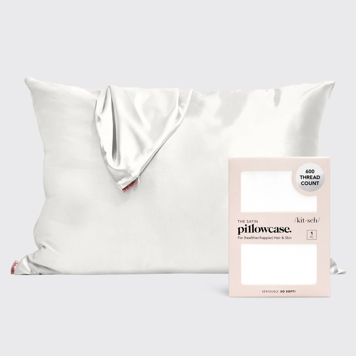 KITSCH Satin Pillowcase | Ivory