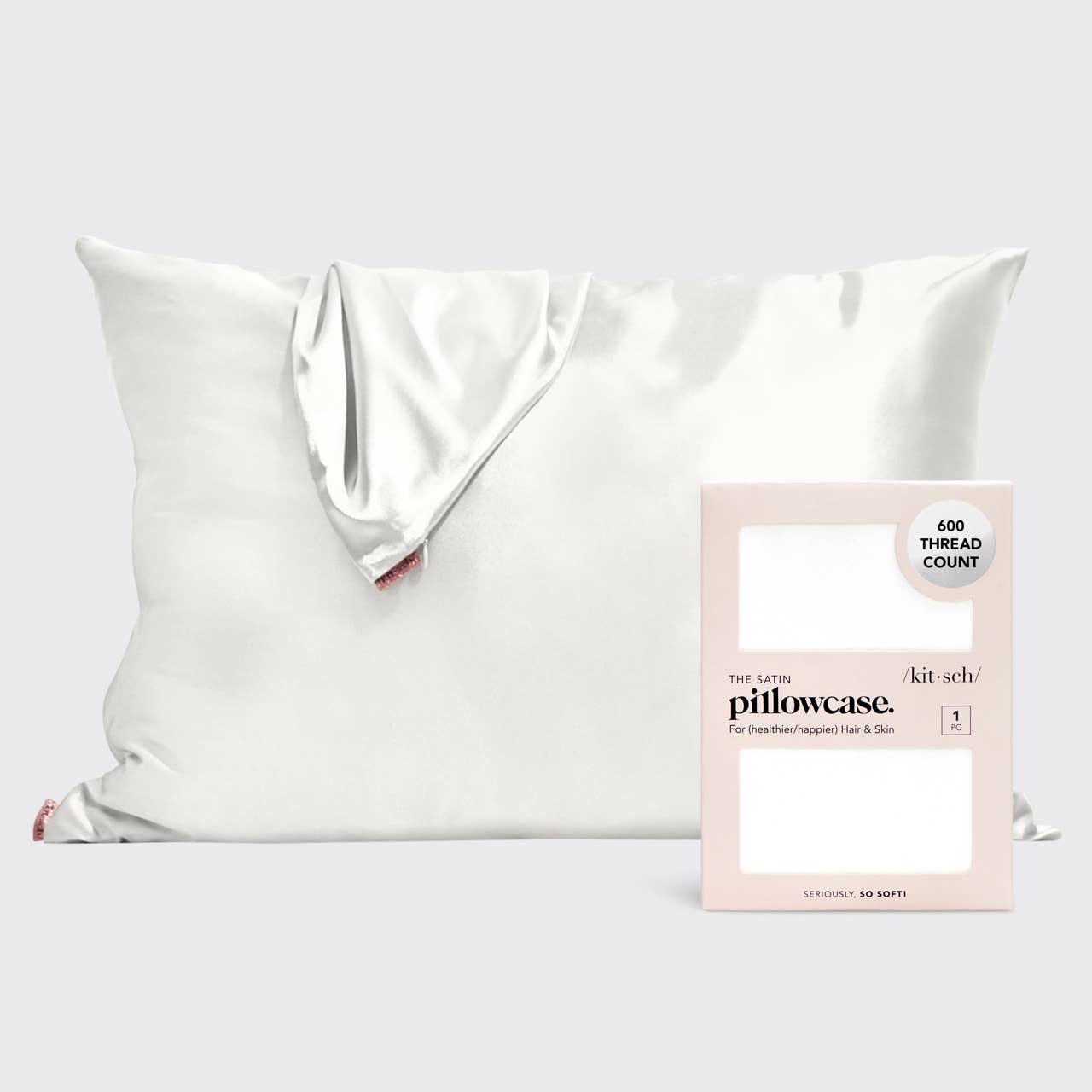 KITSCH Satin Pillowcase | Ivory