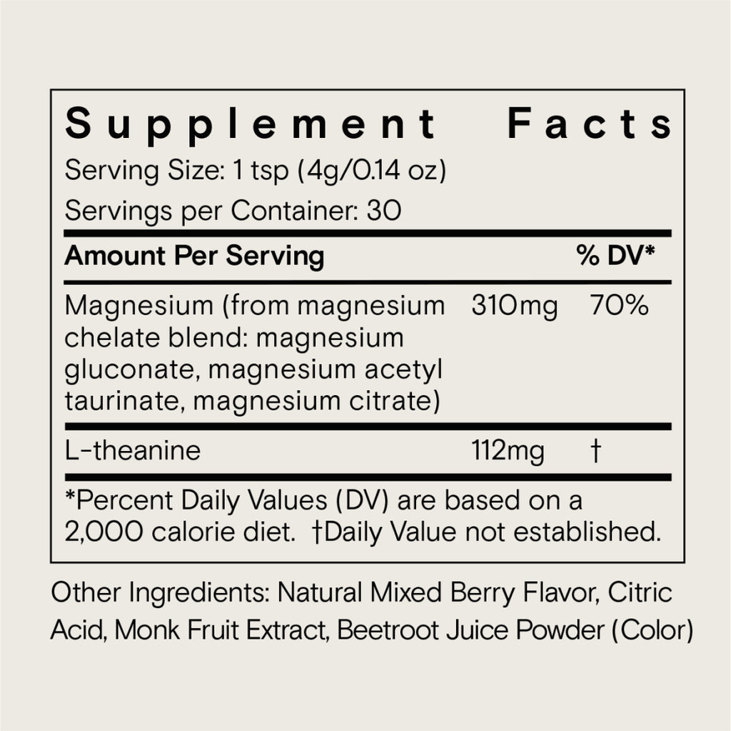 Moon Juice Magnesi-Om | Berry Calm + L-Theanine | Relaxation, Sleep