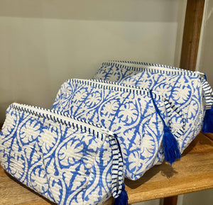 AMRANIS Jaipuri Block Printed Toiletry Bag (Medium Bag)