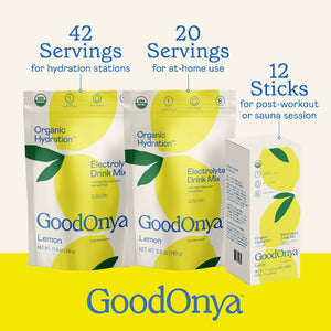 GoodOnya Organic Hydration™ Stick Pack | 12 Single-Serve Sticks