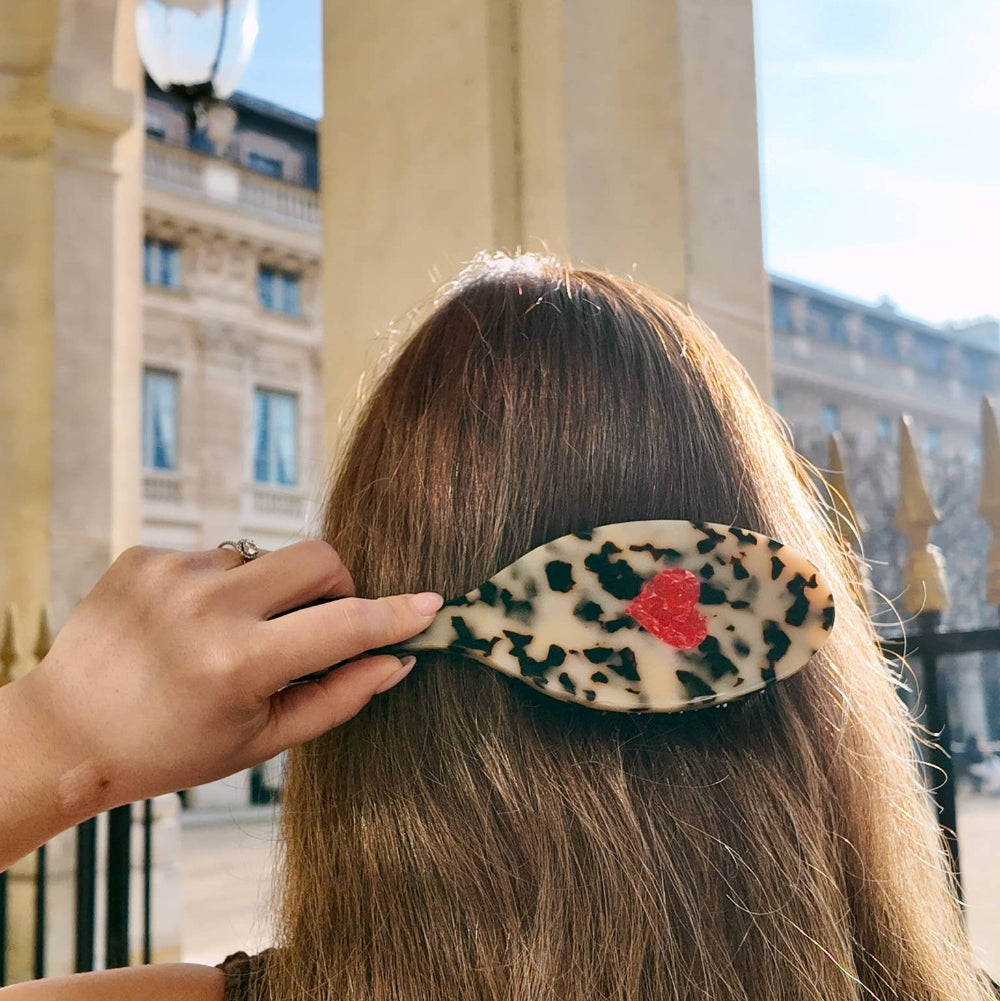 Solar Eclipse - Hand-painted Heart Amazing Hair Day Brush | Eco-Friendly