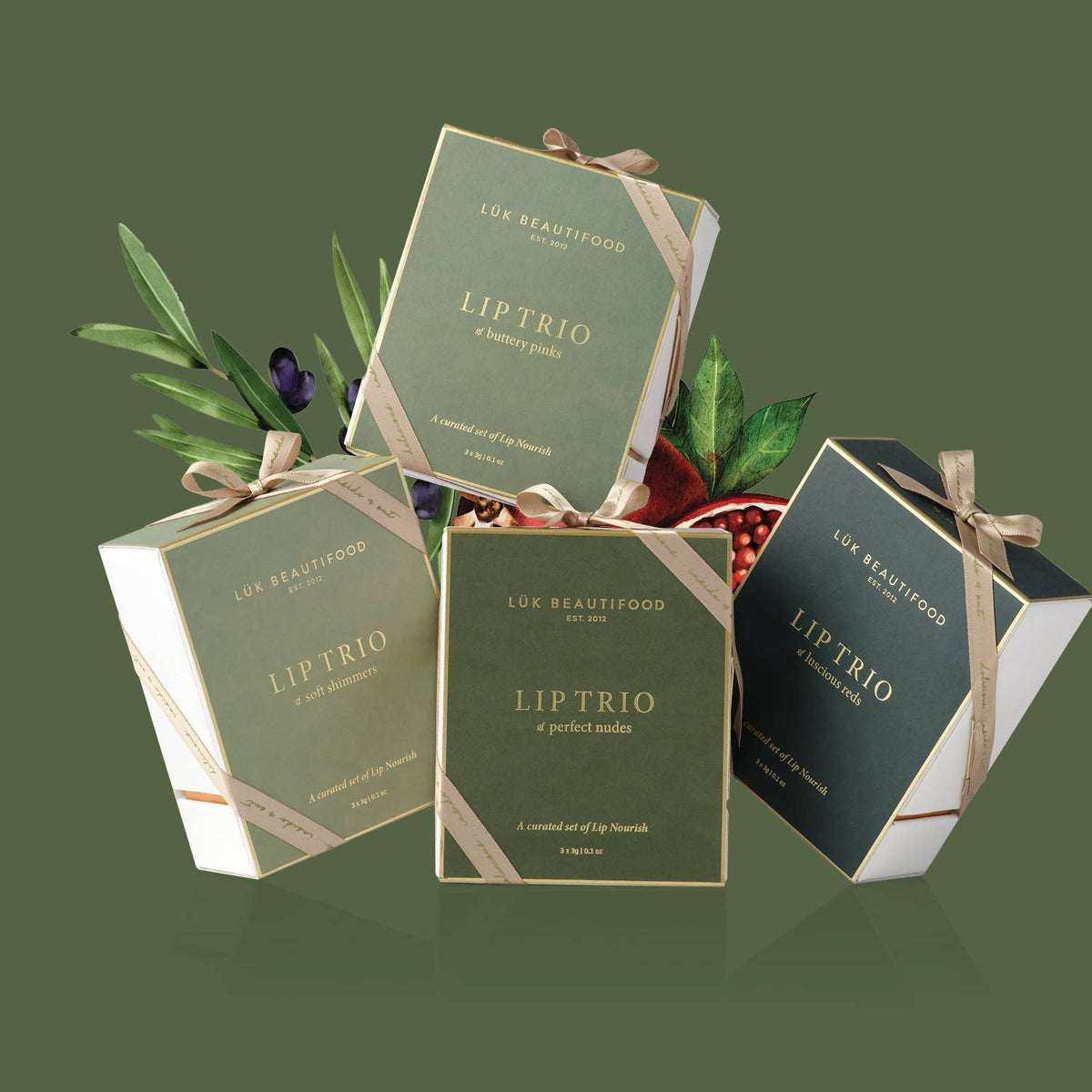 LÜK BEAUTIFOOD Lip Trio - Soft Shimmers Sheer Lipstick