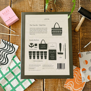 BLOK PARTI Block Printing Tote Kit | Tulip Print