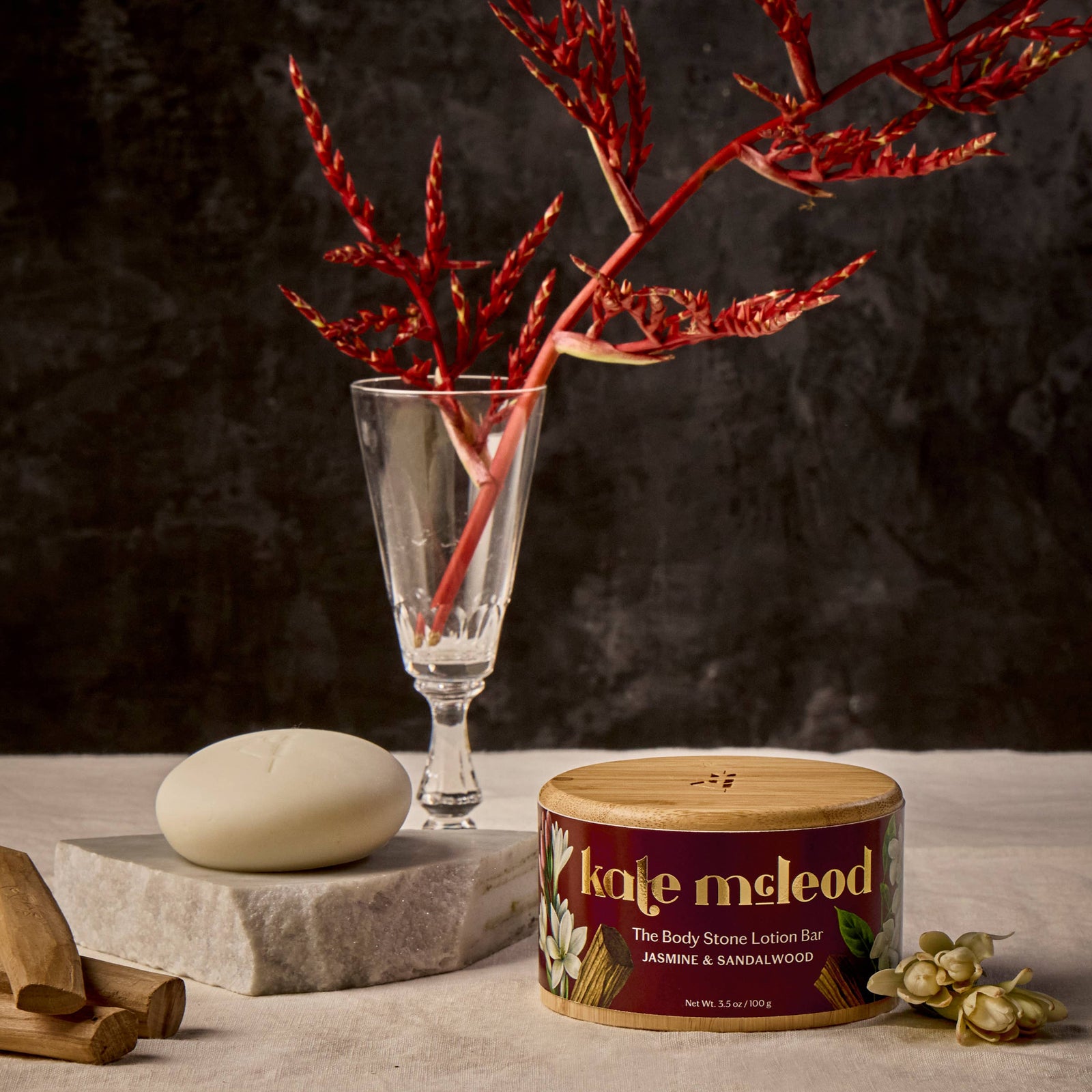 Kate McLeod Jasmine & Sandalwood | Deep Moisturizing Lotion Bar