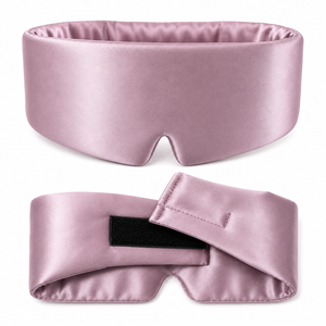 SaySilk™ 100% Mulberry Silk Full-Coverage Deep Sleep Mask | Twilight Mauve