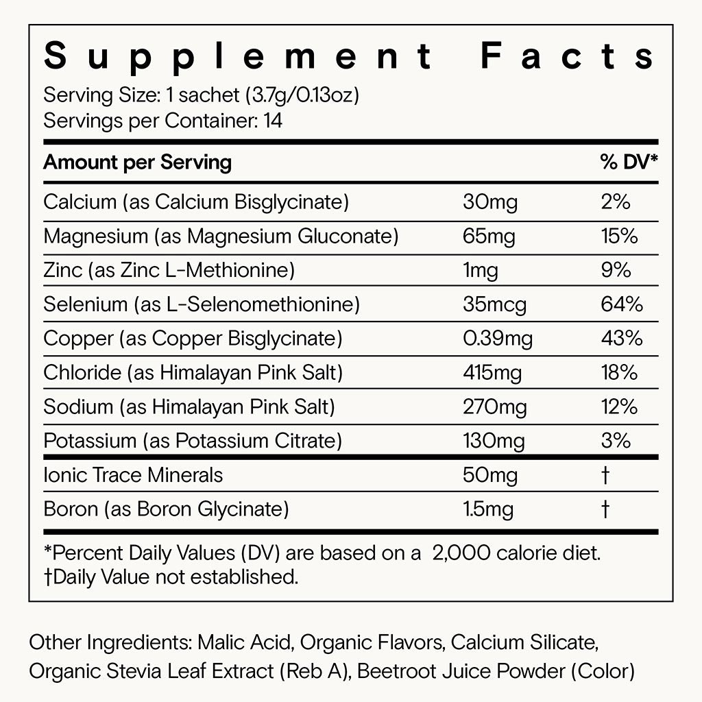 Moon Juice Mini Dew | Watermelon Electrolytes + Minerals | Hydration, Brain & Mineralization | Box of 18 Sticks
