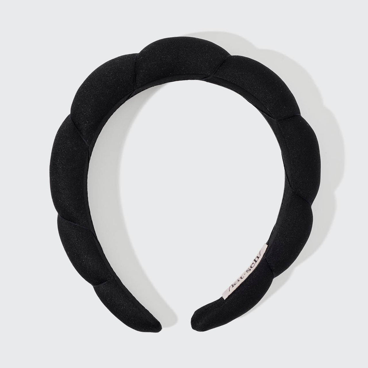 KITSCH Recycled Fabric Puffy Headband | Black