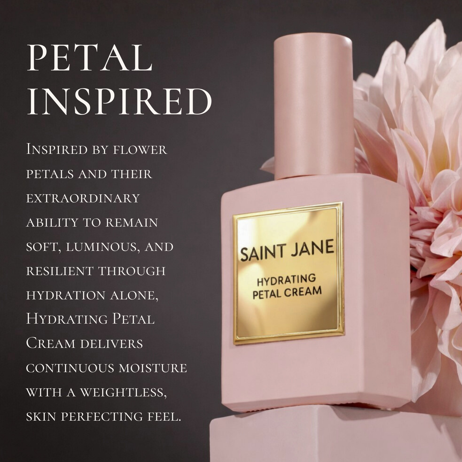 Saint Jane Hydrating Petal Cream - Hyaluronic Acid + Vitamin C Daily Moisturizer