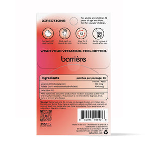 Barriere Energy Boost Vitamin B12 Patch 36pk | Gold Bolt